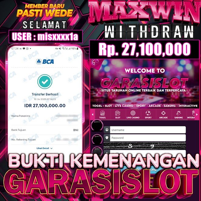 Jepe Paus bermain di situs gacor garasislot Bonanza Gold