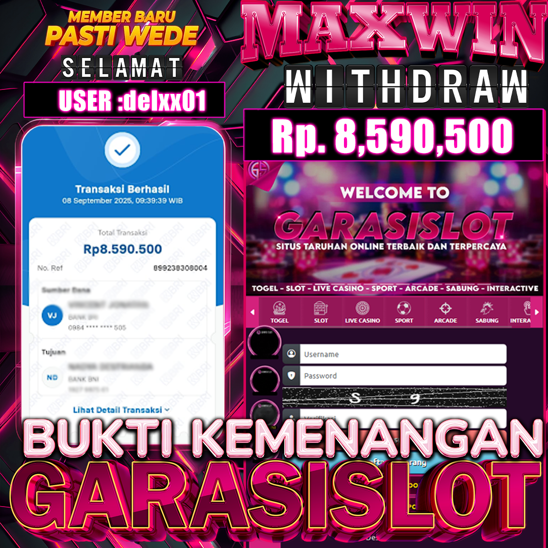 GARASISLOT Bukti kemenangan Starlight Princess