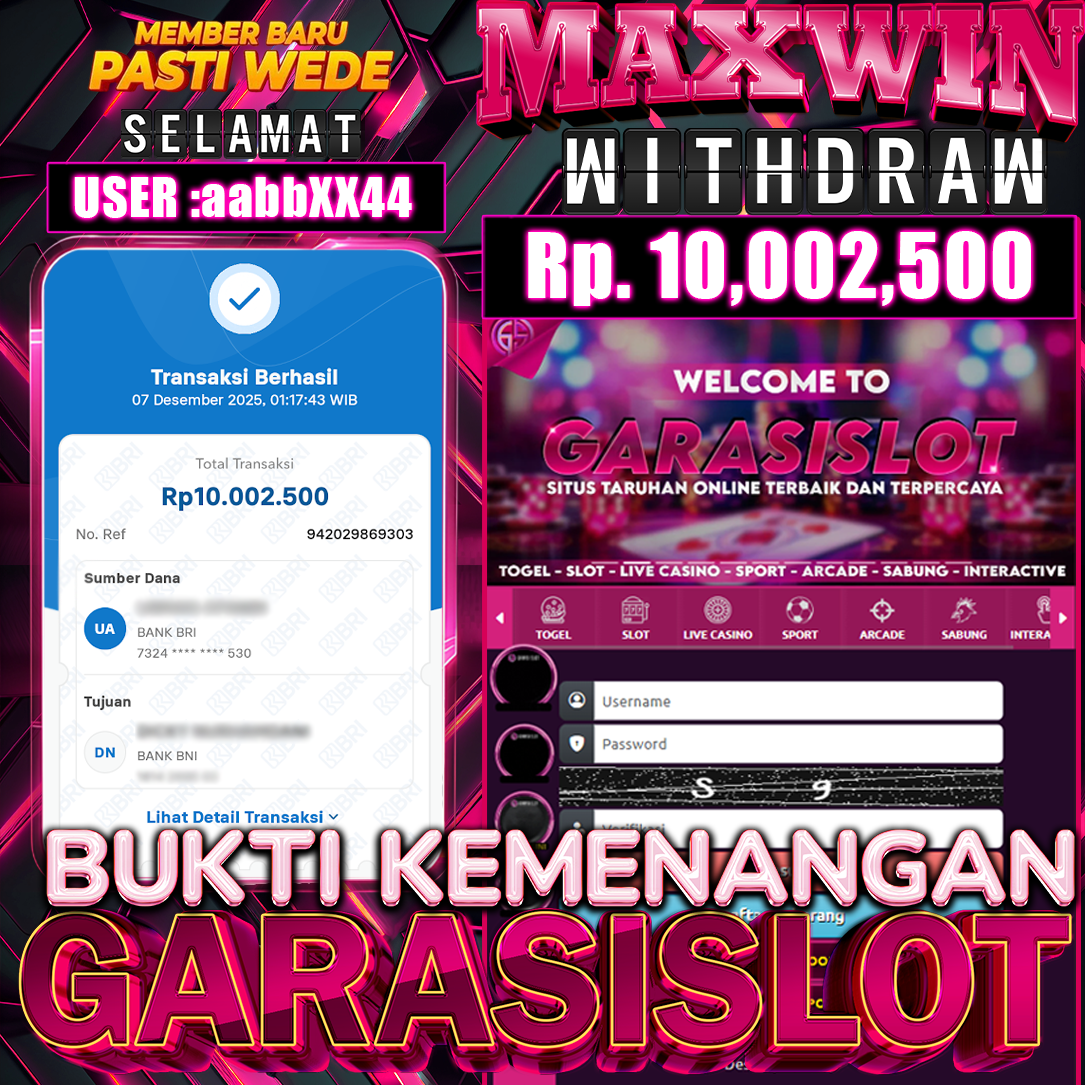 GARASISLOT Bukti kemenangan Wisdom of Athena 1000 Xmas