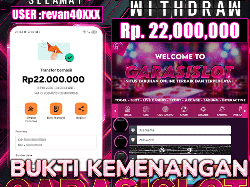 GARASISLOT Bukti Kemenangan Starlight Princess