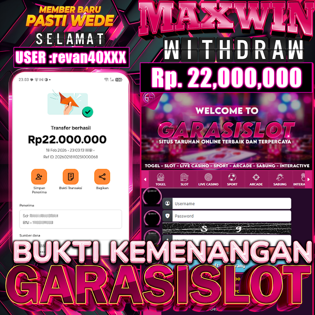 GARASISLOT Bukti Kemenangan Starlight Princess